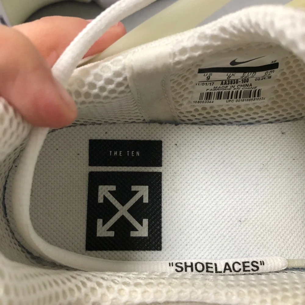 Nike Air Presto Off-White‎ Mens Size 9 White AA3830-100 The Ten Sneakers